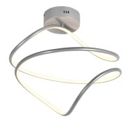 Applique LED Konny argento, 1750 lumen