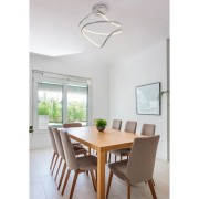 Applique LED Konny argento, 1750 lumen