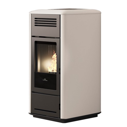 Stufa a pellet idro Milla H 15 EVO 15 kW BIANCO