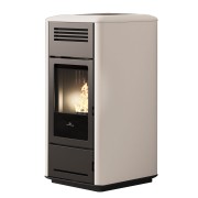 Stufa a pellet idro Milla H 15 EVO 15 kW BIANCO