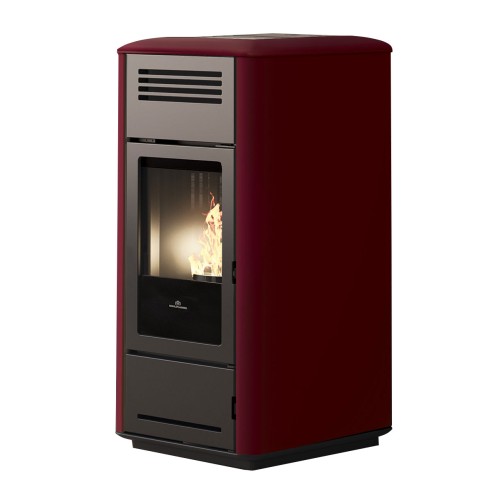 Stufa a pellet idro Milla H 15 EVO 15 kW bordeaux