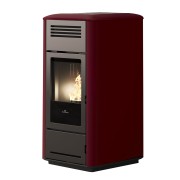 Stufa a pellet idro Milla H 15 EVO 15 kW bordeaux