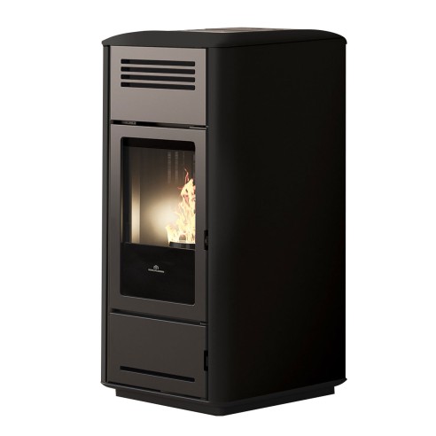 Stufa a pellet idro Milla H 15 EVO 15 kW nero