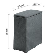 Gedy Ambrogio portabiancheria resina 70L grigio