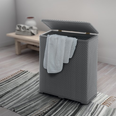 Gedy Ambrogio portabiancheria resina 70L grigio
