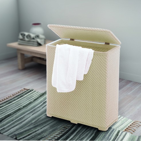 Gedy Ambrogio portabiancheria resina 70L beige