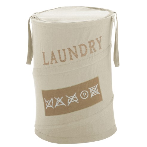 Laundry portabiancheria tessuto 69L beige