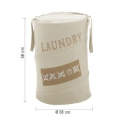 Laundry portabiancheria tessuto 69L beige