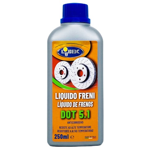 Liquido freni DOT 5.1 fluido sintetico 250 ml Lubex
