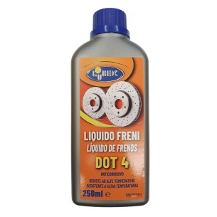 Liquido freni DOT 4 fluido sintetico 250 ml Lubex