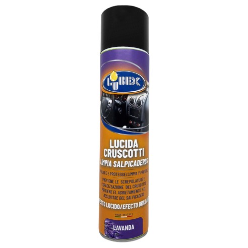 Lucida cruscotti spray effetto lucido Lavanda 600 ml Lubex 8013826046581