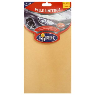Panno asciugatura auto pelle sintetica liscia 39x49 cm Lubex 8013826037800