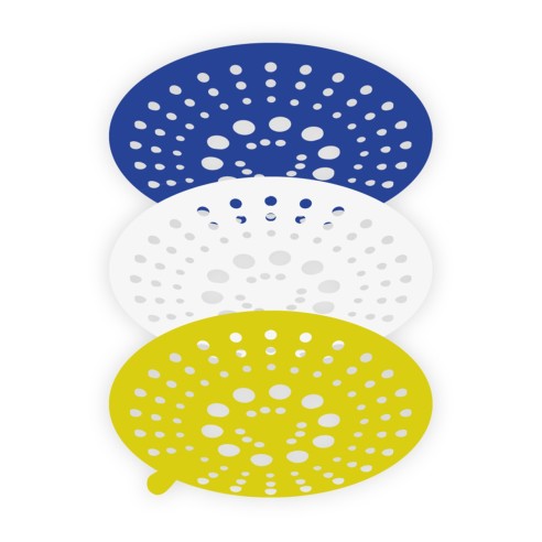 Doccetta ABS cromato, anticalcare, 3 getti Colors Idro-Bric