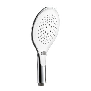 Doccino ABS cromo/bianco, anticalcare, 2 getti Circe Idro-Bric