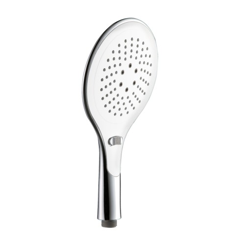 Doccino ABS cromo/bianco, anticalcare, 2 getti Circe Idro-Bric