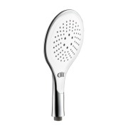 Doccino ABS cromo/bianco, anticalcare, 2 getti Circe Idro-Bric