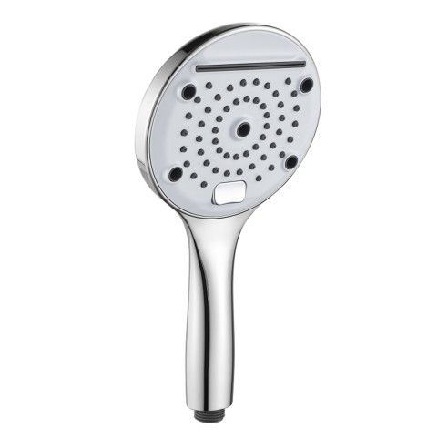 Doccia ABS cromato/bianco, anticalcare, 3 getti Victoria tonda