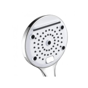 Doccia ABS cromato/bianco, anticalcare, 3 getti Victoria tonda 2