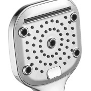 Doccia ABS cromato/bianco, anticalcare, 3 getti Victoria quadra