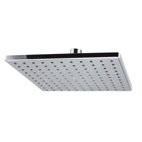 Soffione doccia Windjet quadro in ABS cromato, 20x20 cm