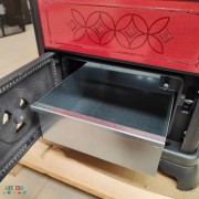 Stufa a legna con forno Decor C EVO EK63 cassetto bordeaux