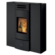 Stufa a pellet ermetica canalizzata Dub100++ Nero