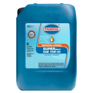 Olio motore benzina diesel Super Multi SAE City Start 10L 15W-40 Tamoil 8008959644070