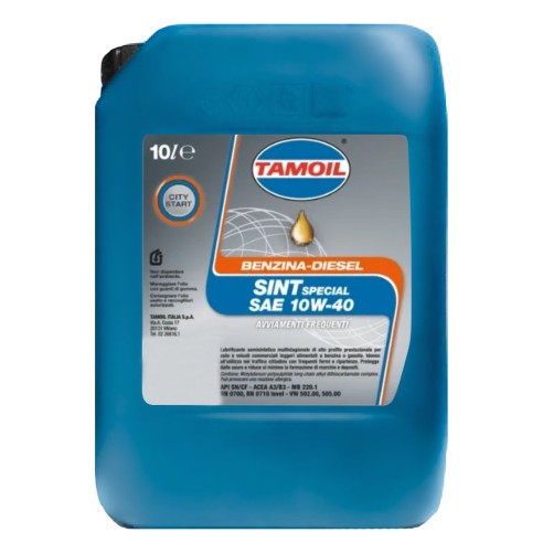 Olio motore benzina diesel Sint Special SAE City Start 10L 10W-40 Tamoil 8008959645077