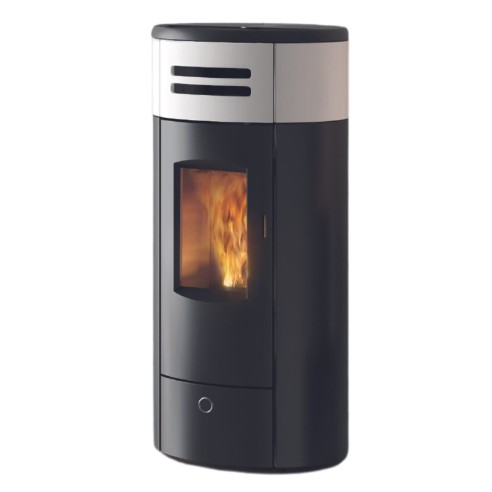 Stufa a pellet ventilata canalizzata Yung 130++ EK63 bianco