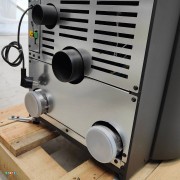 Stufa a pellet ventilata canalizzata Yung 130++ EK63 canalizzazioni posteriori