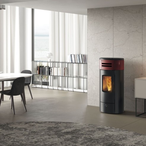 Stufa a pellet ventilata canalizzata Yung 130++ EK63 ambient