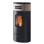 Stufa a pellet ventilata canalizzata Yung 130++ EK63 tortora