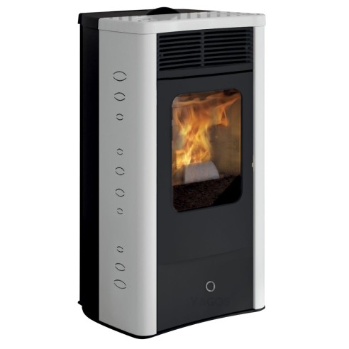 Stufa a pellet ceramica Idro Dore160...