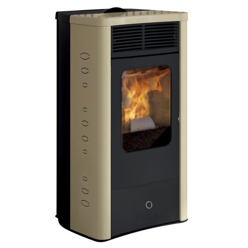 Stufa a pellet ceramica Idro Dore160...