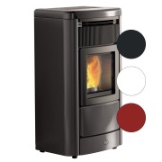 Stufa a pellet ceramica Idro Monday190 H 19,2 kW