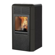 Stufa a pellet Idro Idropoint2 10,1 kW grigio Italiana Camini