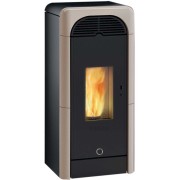 Stufa a pellet ventilata canalizzabile Berry90+ EK63 tortora
