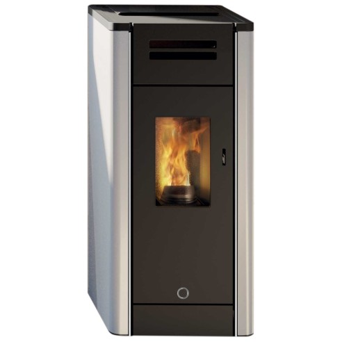 Stufa a pellet ermetica canalizzata Metro110+ EK63 bianco