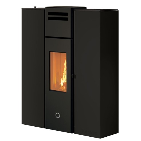 Stufa a pellet ermetica canalizzata Cell80+ EK63 nero