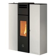 Stufa a pellet ermetica canalizzata Cell80+ EK63 bianco