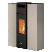 Stufa a pellet ermetica canalizzata Cell80+ EK63 tortora