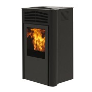 Stufa a pellet ventilata Ten2 11,4 kW grigio