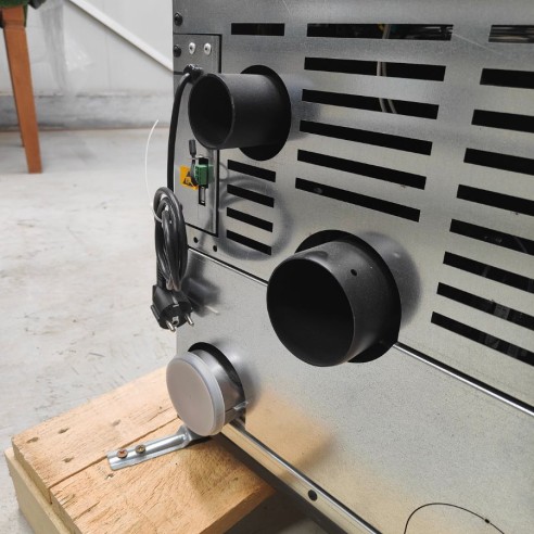 Stufa a pellet canalizzabile Spy110+ vetro EK63 scarico posteriore