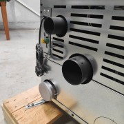 Stufa a pellet canalizzabile Spy110+ vetro EK63 scarico posteriore
