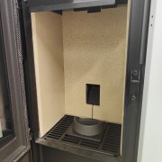 Stufa a pellet canalizzabile Spy110+ acciaio EK63 camera di combustione