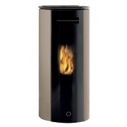 Stufa a pellet canalizzabile Spy110+ acciaio EK63 tortora
