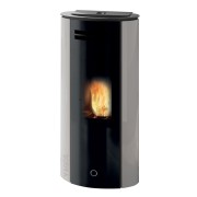 Stufa a pellet canalizzabile Spy110+ vetro EK63 bianco