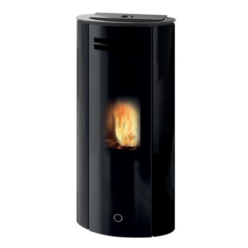 Stufa a pellet canalizzabile Spy110+ vetro EK63 nero