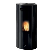Stufa a pellet canalizzabile Spy110+ vetro EK63 nero