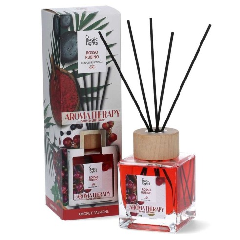 Diffusore ambiente oli essenziali Aromaterapia 250ml rosso rubino